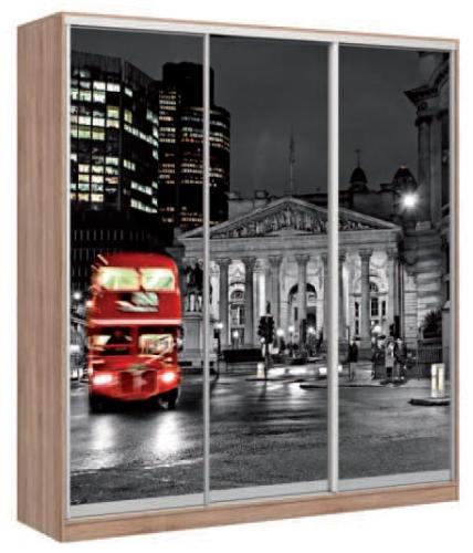 Шкаф-купе Лондон дуб сонома