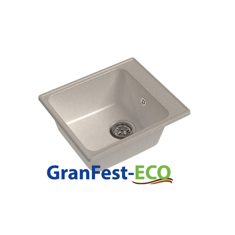 Фото Мойка Granfest eco-17 (ГР 420х480хh200) (шир.ящ.min 400) без сифона от производителя Granfest в Геленджике по цене 2 640 ₽