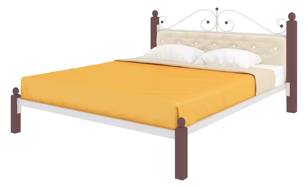 Фото Кровать двуспальная Диана Lux мягкая (СМ 180х200) трубка металл от производителя Милсон в Геленджике по цене 24 300 ₽