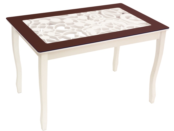 Фото Стол обеденный Стиль 2 Ажур III от производителя Мебель из стекла в Геленджике по цене 13&nbsp;770 ₽