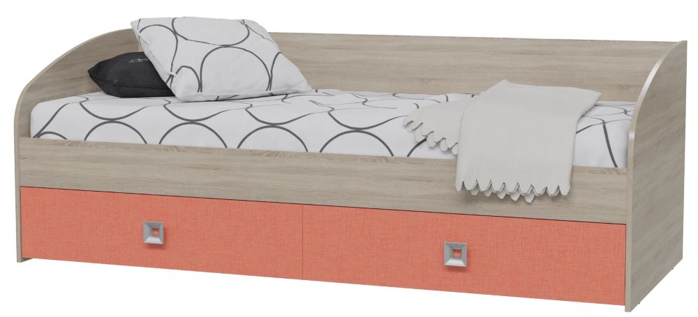 Фото Кровать односпальная Сити с ящиками (СМ 80х200)  от производителя Гранд Кволити в Геленджике по цене 15 940 ₽