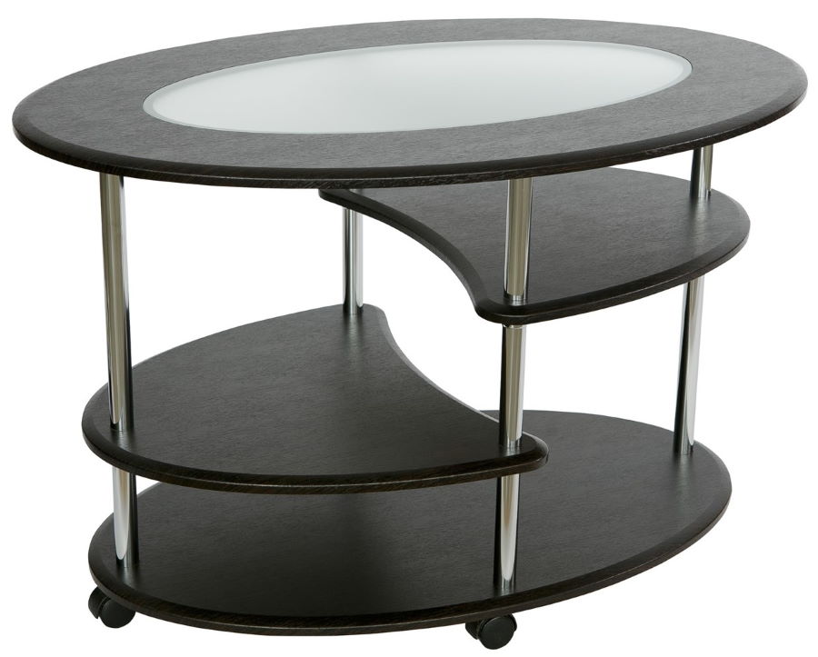 Фото Стол журнальный Эллипс (стекло) от производителя Калифорния в Геленджике по цене 9&nbsp;060 ₽