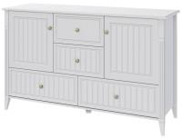 Комод комбинированный Мэгги (белый снег-лак белый (Браво-мебель) ) в Геленджике от производителя 