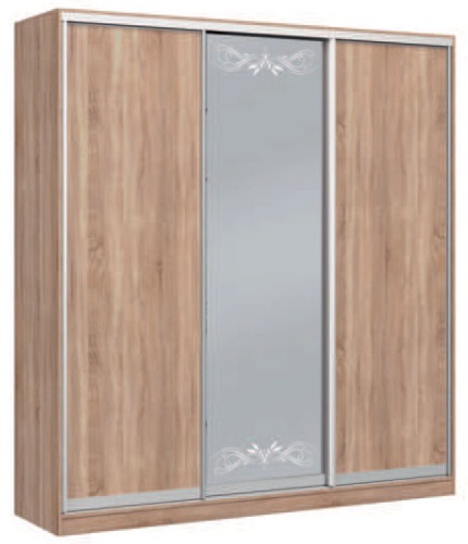 Фото Шкаф-купе Оскар 3.6 (1,77х0,6х2,4 - 3 двери) от производителя Мебель Маркет в Геленджике по цене 57 400 ₽