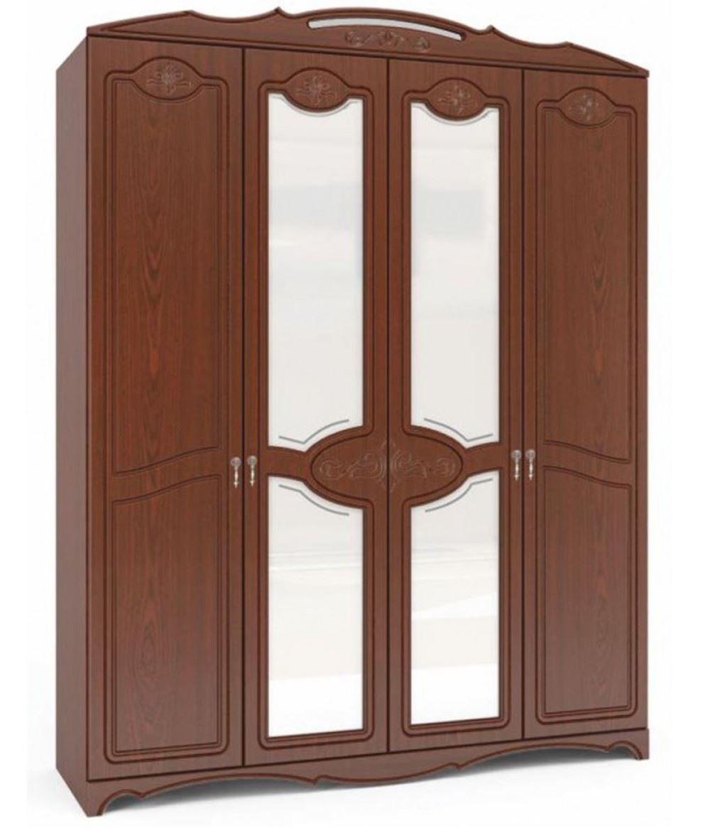 Фото Шкаф Лотос ШР-4 (178) четырехдверный от производителя Браво-мебель в Геленджике по цене 35&nbsp;360 ₽