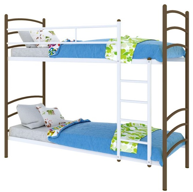 Фото Кровать двухъярусная Милана Duo (СМ 80х190) трубка металл от производителя Милсон в Геленджике по цене 16 360 ₽