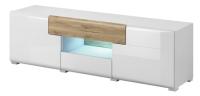 Комод TV-2D2S typ 41 Toledo (белый, белый глянец-дуб san remo светлый (Helvetia) ) в Геленджике от производителя 