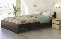 Кровать двуспальная К-12 (СМ 140х200) комплектуется настилом ( 140х200 , ЛДСП , венге , без подъемного мех. , без ящиков , без матраса (Ромис) ) в Геленджике от производителя 