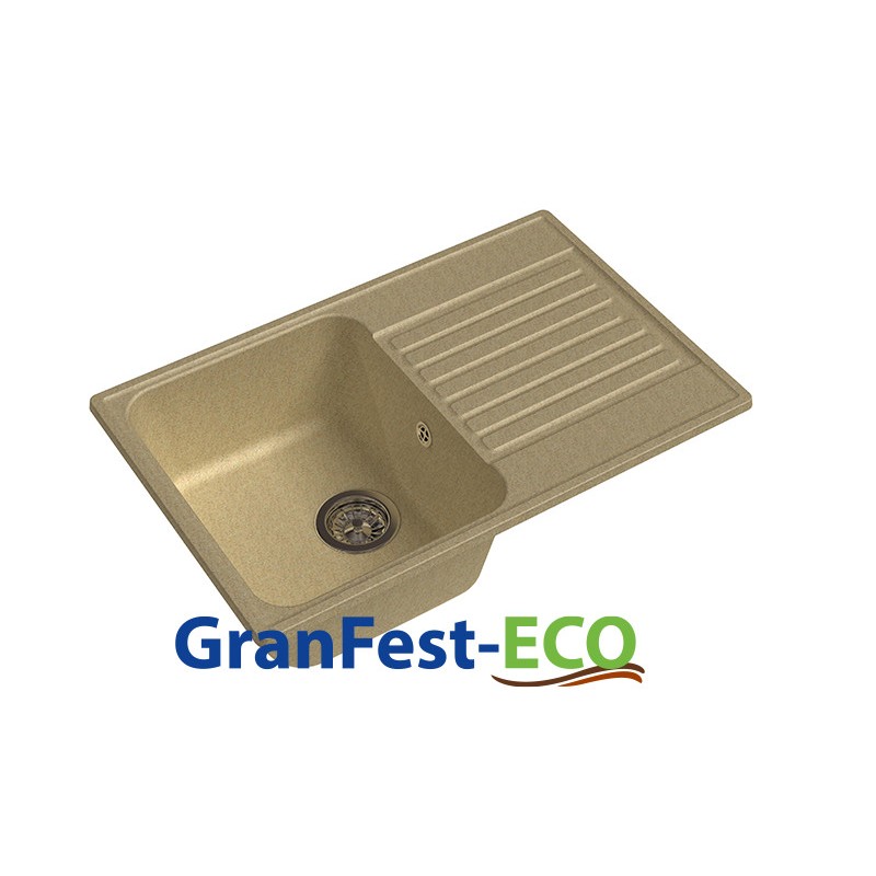 Фото Мойка Granfest eco-78 (ГР 740х480хh200) (шир.ящ.min 720) без сифона от производителя Granfest в Геленджике по цене 3 650 ₽