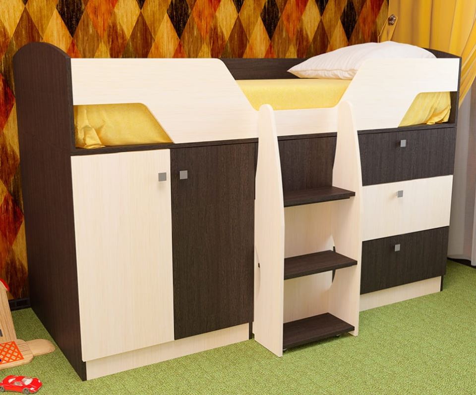 Фото Кровать детская Лимбо (СМ 80х180) от производителя Пирамида в Геленджике по цене 19&nbsp;480 ₽