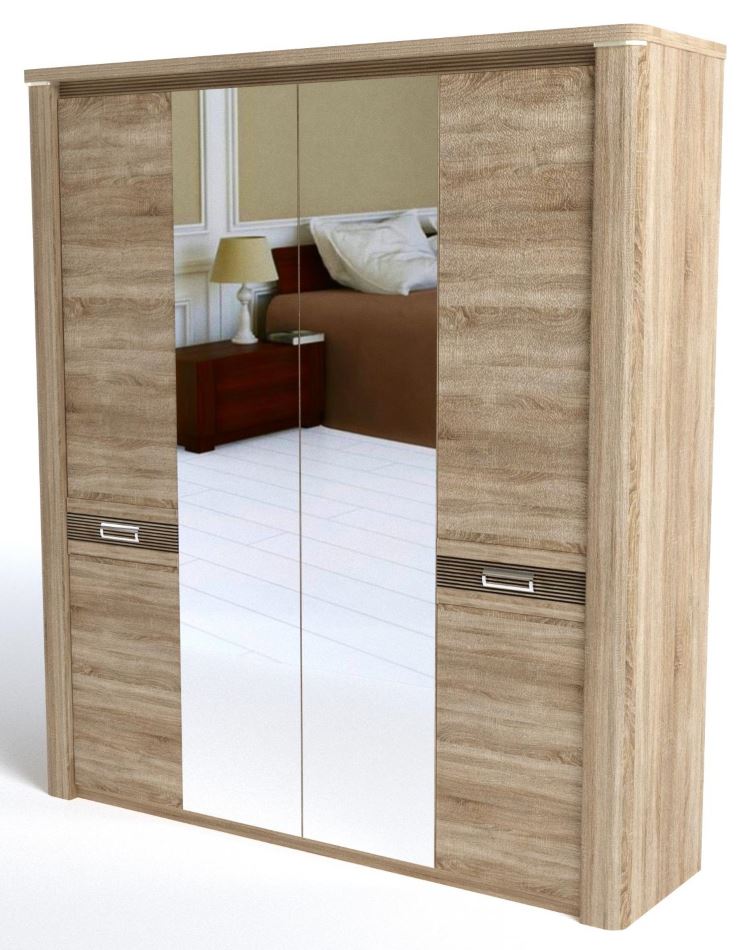 Фото Шкаф Магнолия (205) четырехдверный от производителя СБК в Геленджике по цене 43 150 ₽