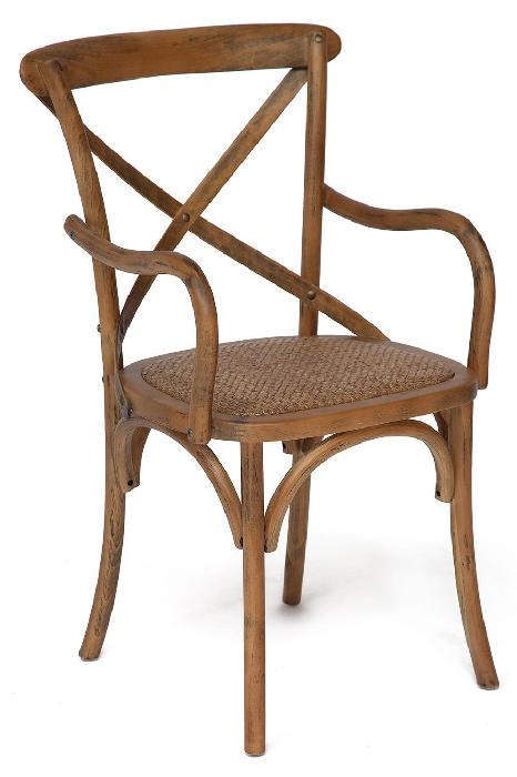 Стул Кросс Армчер (Cross armchair) ( Обивка стула:дерево, груша, в ассортименте (Tetchair) )