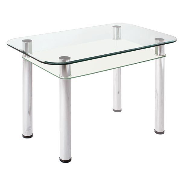 Фото Стол обеденный 3.4 с полкой мдф от производителя Мебель из стекла в Геленджике по цене 9&nbsp;110 ₽