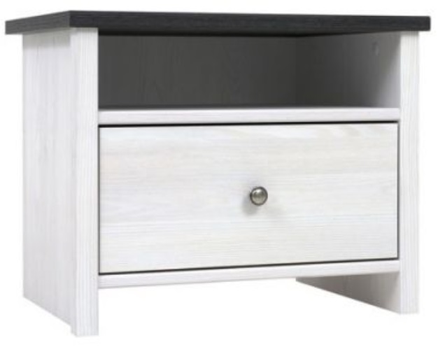 Фото Тумба прикроватная Порто KOM1S/50 от производителя Black Red White (БРВ) в Геленджике по цене 5 960 ₽