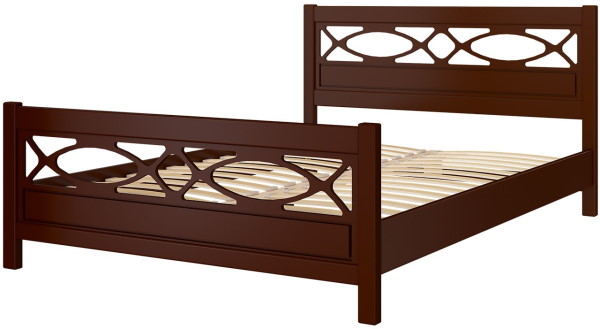 Фото Кровать двуспальная Лоренса (СМ 140х200) без основания с универсальными царгами от производителя Браво-мебель в Геленджике по цене 18 430 ₽