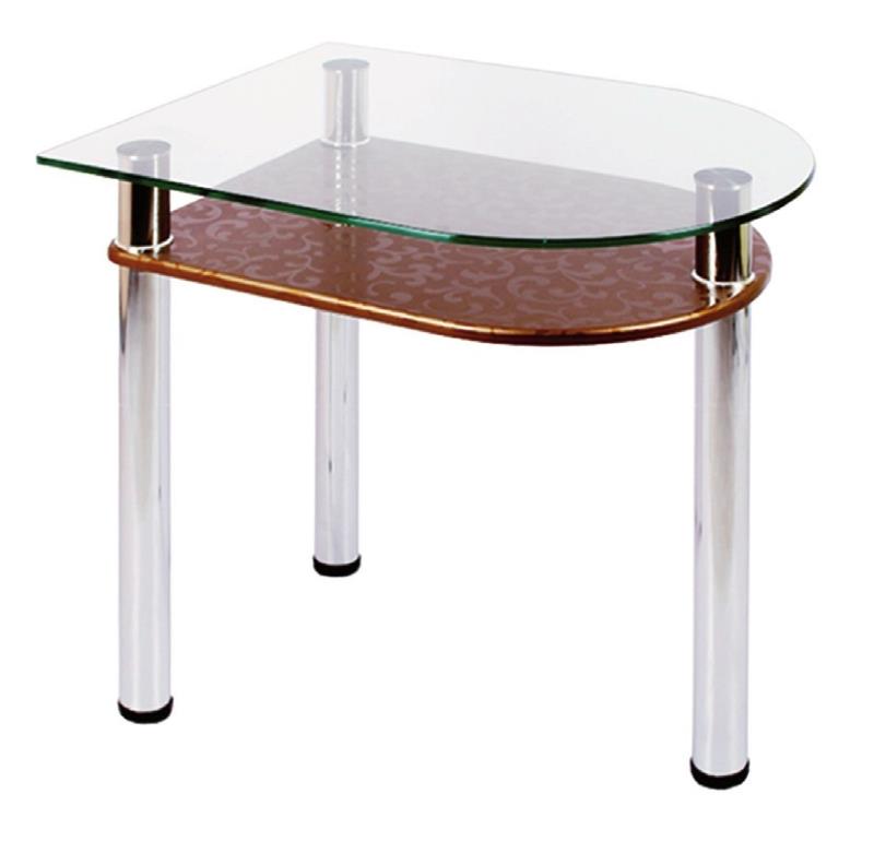 Фото Стол обеденный 4.4 с полкой  от производителя Мебель из стекла в Геленджике по цене 4&nbsp;270 ₽