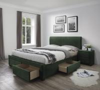 Фото krovati-s-vydvizhnymi-yashchikami кровать двуспальная halmar modena 3 (см 160х200) c ортопедическим основанием производитель Halmar 