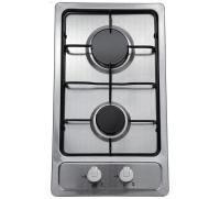 Варочная поверхность газовая 2-х конф. VENTOLUX HG320 EES INOX 2 (600х520хh43) (Материал корпуса нержавеющая сталь , Цвет корпуса Матовый) в Геленджике от производителя 