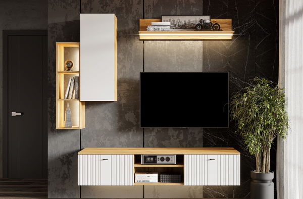 Фото Шкаф навесной Милан от производителя SV-мебель в Геленджике по цене 5 020 ₽