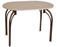 Стол обеденный Марсель (металл, мдф-ясень шимо темный,  медный антик (Бител) ) в Геленджике от производителя 