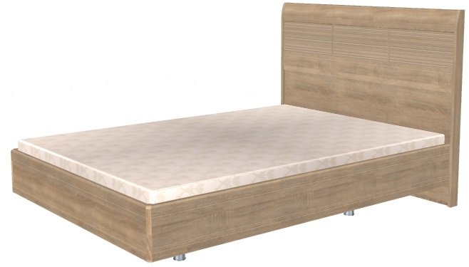 Фото Кровать двуспальная Мелисса КР-2802 (СМ 140х200) с ламельным основанием от производителя Лером в Геленджике по цене 31 980 ₽