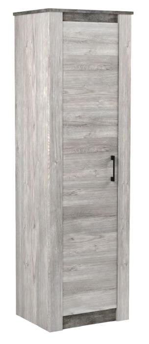 Шкаф Денвер (67) однодверный (риббек серый-камень темный, риббек серый,(СБК))