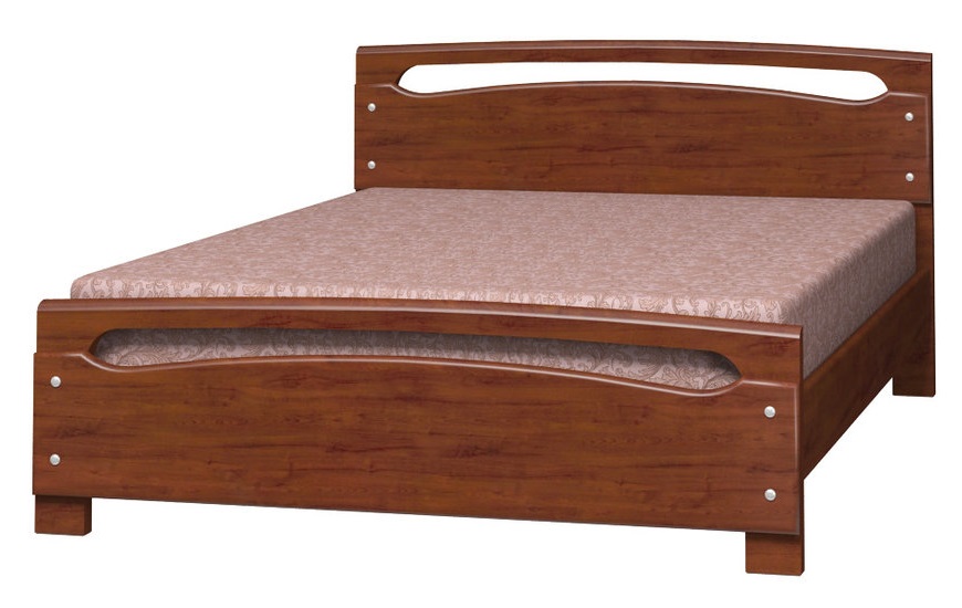 Фото Кровать двуспальная Камелия-2 (СМ 140х200) без основания с универсальными царгами от производителя Браво-мебель в Геленджике по цене 21&nbsp;830 ₽