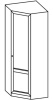Фото Шкаф Микки-1 (75) угловой от производителя Ставрополь Мебель в Геленджике по цене 10&nbsp;440 ₽