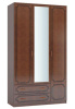 Фото Шкаф Лакированный ШР-3 (123) с зеркалом трехдверный от производителя Браво-мебель в Геленджике по цене 36&nbsp;530 ₽